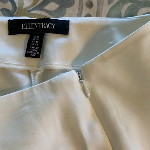 Ellen Tracy ivory pants - Picture 2 of 3